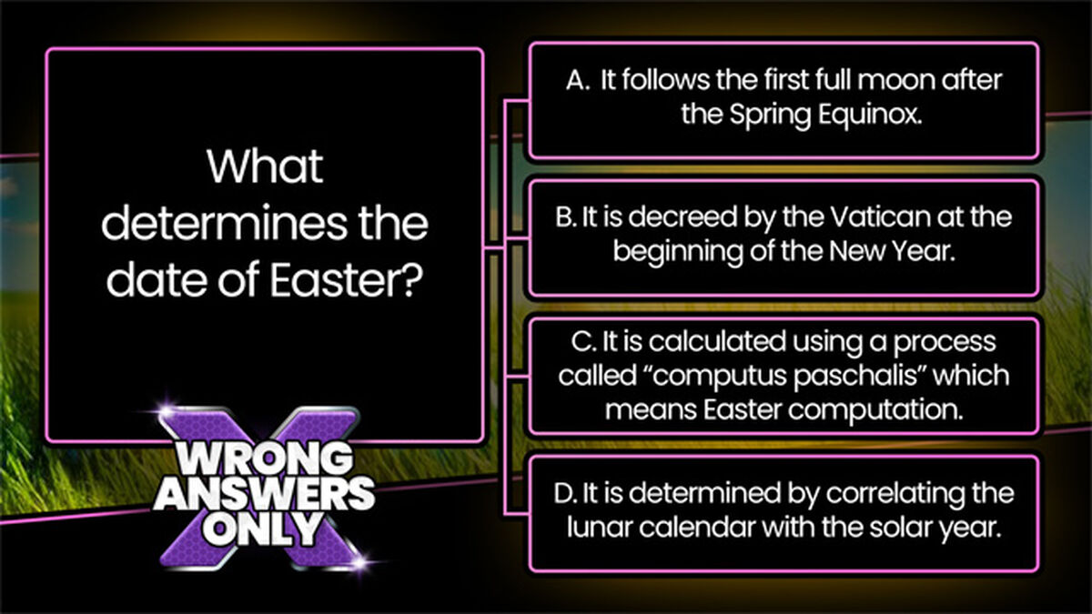 Wrong Answers Only: Easter Edition image number null